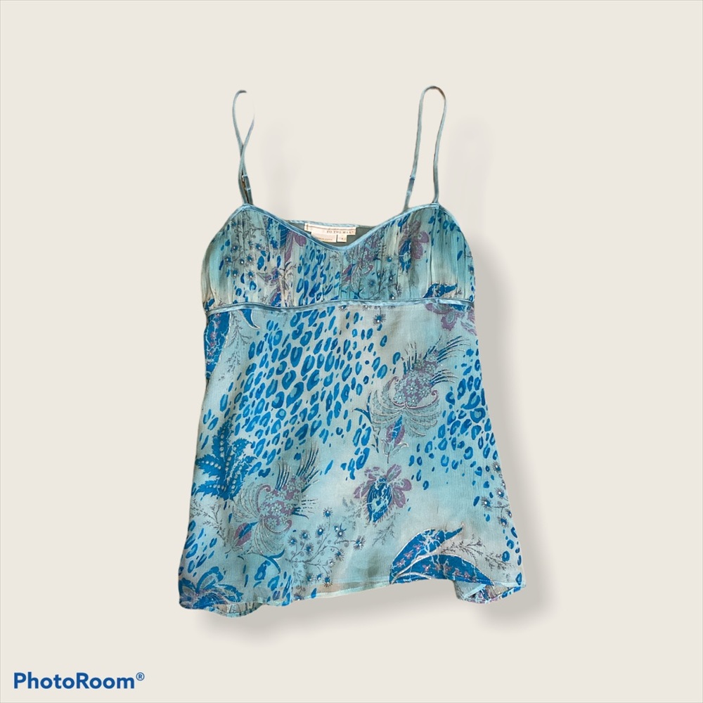 ~To the Max blue lingerie tank top~